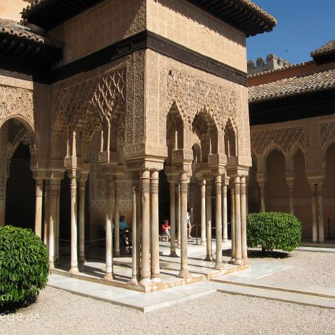 Granada 003 Loewenhof, Alhambra, Granada, Andalusien, Andalusia, Andalucia, Spanien, Espana, Spain